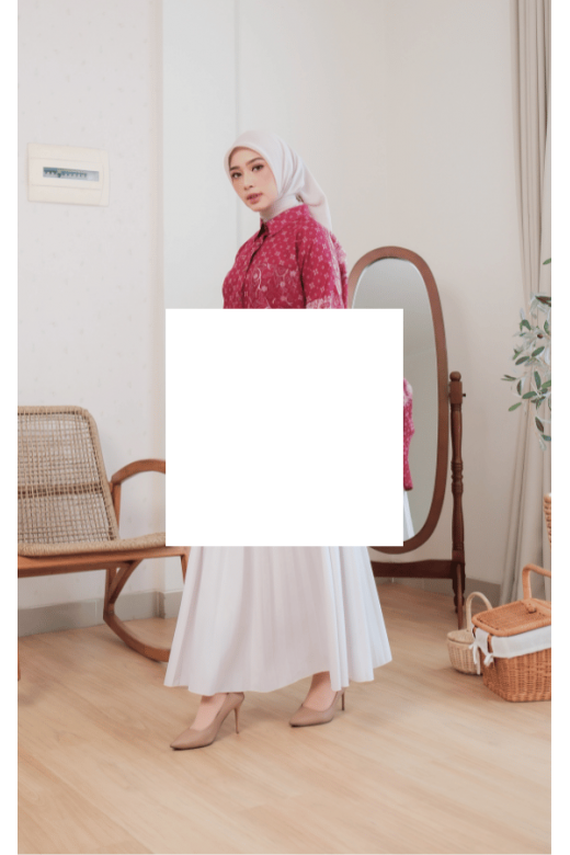 Sora Blouse Burgundy - Atasan Batik Wanita